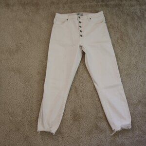 Abercrombie & Fitch Women's Skinny Jeans - Off-White